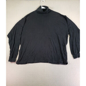 Vintage Steeple Chase Sweatshirt Mens XL Black‎ Long Sleeve Mock Neck Pullover
